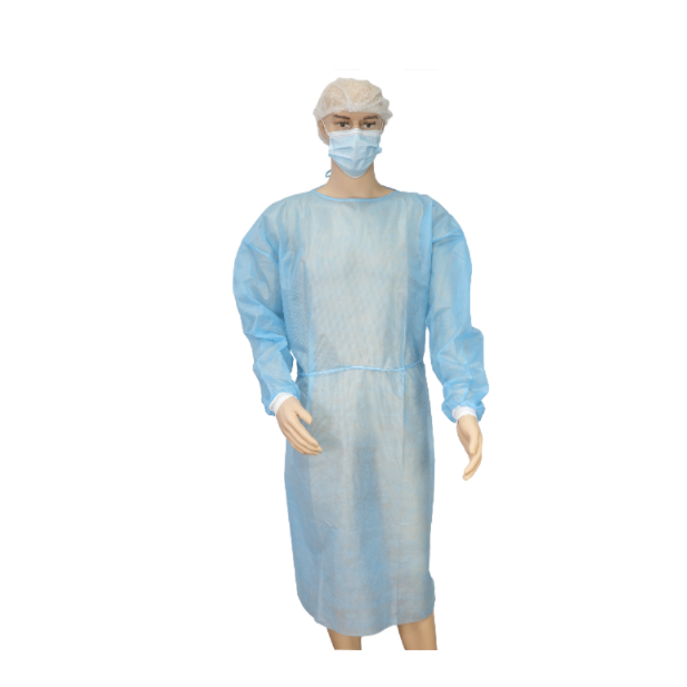 Abito di isolamento usa e getta 35 g pp blu